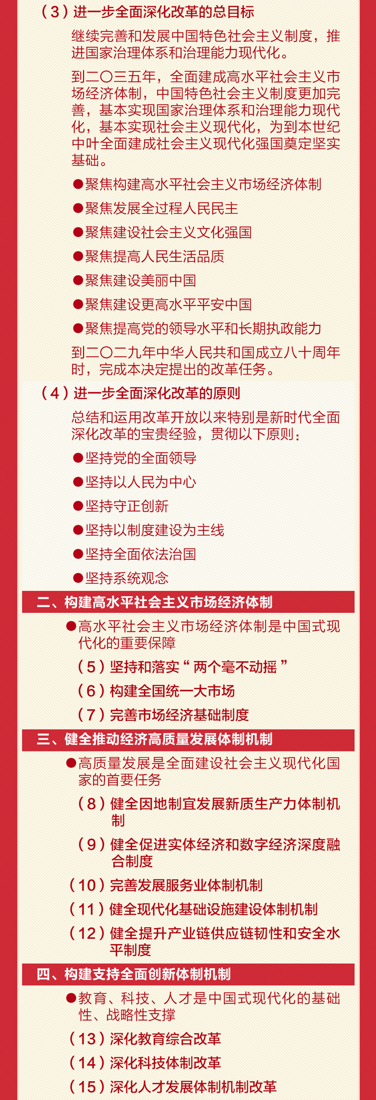 【学习园地】60条要点速览二十届三中全会《决定》